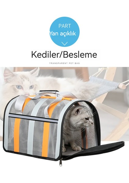 Evcil Hayvan Dışarı Katlanabilir Büyük Kapasiteli Taşınabilir Nefes Alabilir Dört Mevsim El No Çanta (Yurt Dışından)