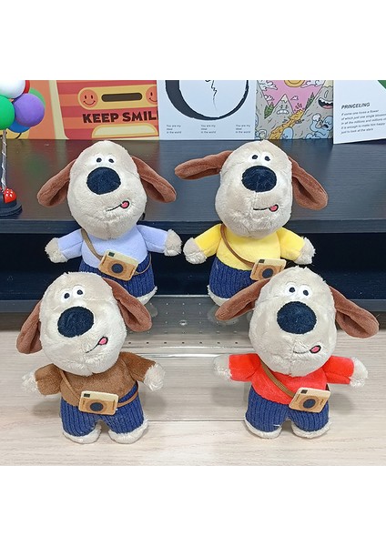 Kawaii Kamera Köpek Bebek Peluş Oyuncak Kolye Anahtarlık Erkekler Kadınlar Için Küçük Köpek Bebek Okul Çantası Kolye (Yurt Dışından)