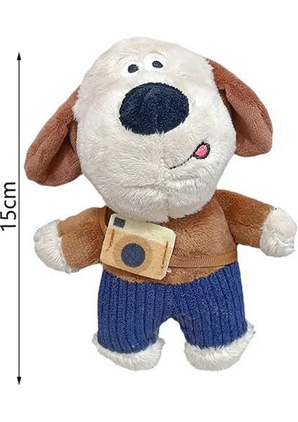 Kawaii Kamera Köpek Bebek Peluş Oyuncak Kolye Anahtarlık Erkekler Kadınlar Için Küçük Köpek Bebek Okul Çantası Kolye (Yurt Dışından) fırsatları