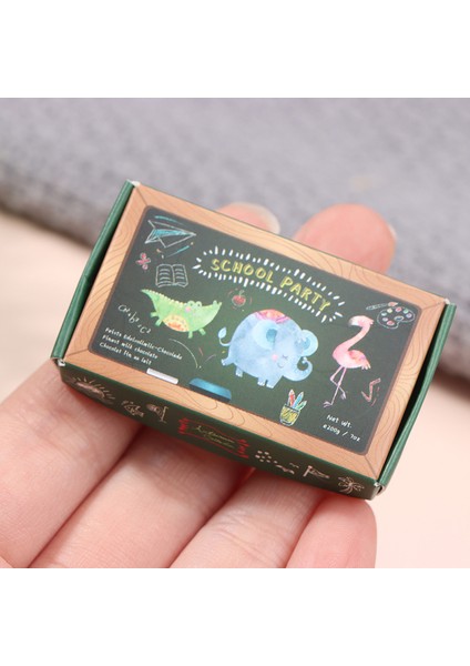 Takım 1/6 Dollhouse Minyatür Mini Karikatür Çikolata Modeli Oyun Mutfak Gıda Oyuncak Cologo (Yurt Dışından) modelleri