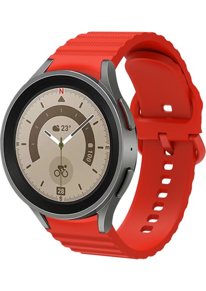 Samsung Galaxy Watch 4 Kırmızı Için Silikon Watch Band (Yurt Dışından)