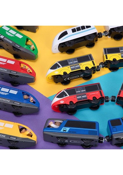 Rc Elektrikli Küçük Tren Oyuncak Seti Uzaktan Kumanda ile Bağlantılı Ahşap Demiryolu Rayı Tren Döküm Oyuncak Ilginç Oyuncaklar Çocuk Için (Yurt Dışından)