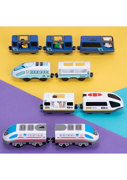 Rc Elektrikli Küçük Tren Oyuncak Seti Uzaktan Kumanda ile Bağlantılı Ahşap Demiryolu Rayı Tren Döküm Oyuncak Ilginç Oyuncaklar Çocuk Için (Yurt Dışından)