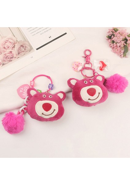 Çilek Ayı Peluş Anahtarlık Kolye Yaratıcı Kulaklık Dekorasyonu (Yurt Dışından) fırsatları