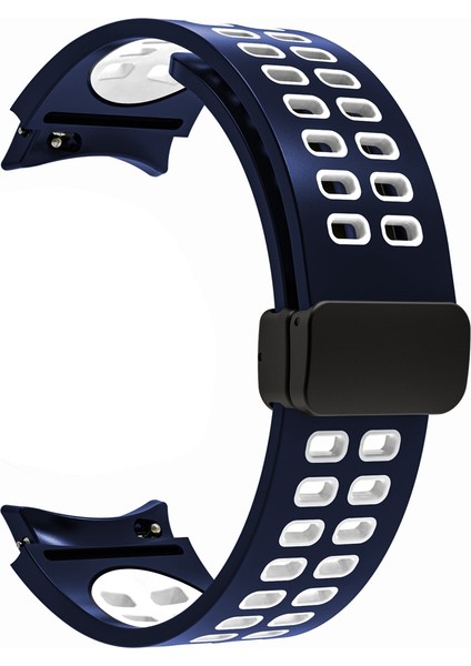 Samsung Galaxy Watch5 Pro Mavi Beyaz Için Silikon Saat Bandı (Yurt Dışından) fiyatları