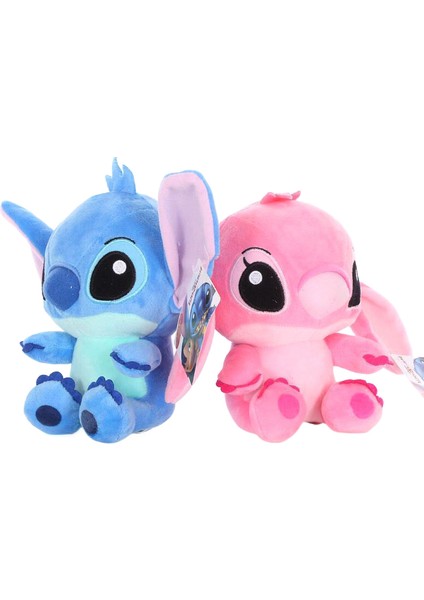 Disney Kawaii Mavi Pembe Dikiş Peluş Bebek Karikatür Anime Oyuncaklar Lilo ve Stitch Sevimli Yumuşak Doldurulmuş Oyuncaklar Çocuklar Için Noel Leri (Yurt Dışından) modelleri