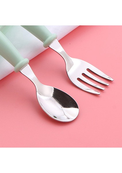 Bebek Çatal Bıçak Takımı Çocuk Sofra Takımı Çatal Bıçak Takımı Bebek Maması Besleme S Çatal Gereçleri Üç Stil Isteğe Bağlı Yeni Çocuk - Yeşil (Yurt Dışından) indirimleri