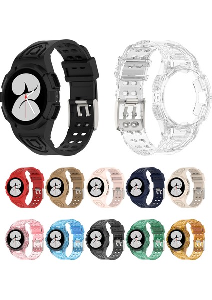 Samsung Galaxy Watch 40MM Şeffaf Siyah Için Silikon Watch Band (Yurt Dışından)