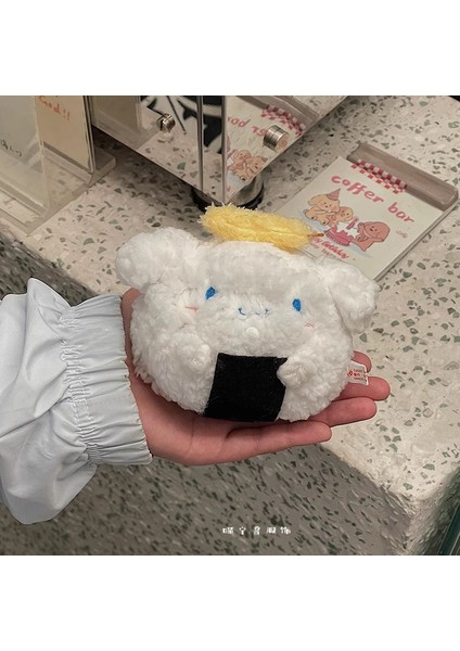 Sanrio Pirinç Topu Peluş Oyuncaklar Kolye Hamburger Parchia Köpek Oyuncakları Okul Çantası Kolye (Yurt Dışından) fırsatları