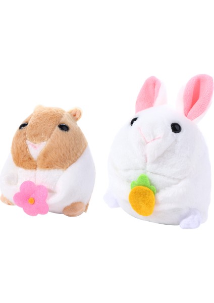 Sevimli Kawaii El Yapımı Doğum Günü Leri Yatak Odası Dekorasyon Kuyruk Sallama Karikatür Peluş Bebek Wag Kuyruk Tavşan Oyuncak Dolması Hamster Hayvan Oyuncak (Yurt Dışından) fırsatları