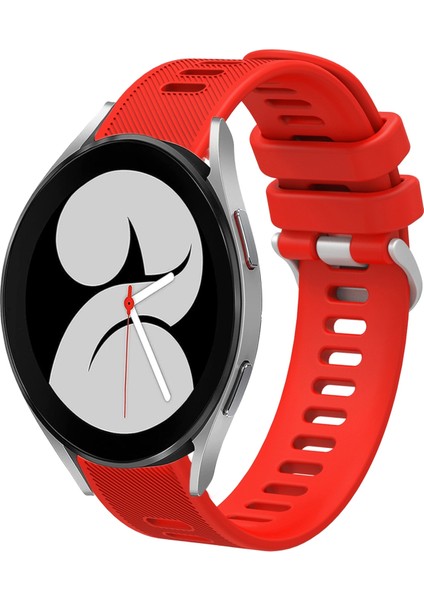 Samsung Galaxy Watch4 40MM Kırmızı Için Silikon Saat Bandı (Yurt Dışından)
