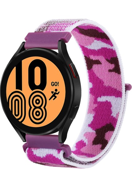 Samsung Galaxy Watch5 40MM/44MM / Watch5 Pro Mor Kamuflaj Için Watch Band (Yurt Dışından)