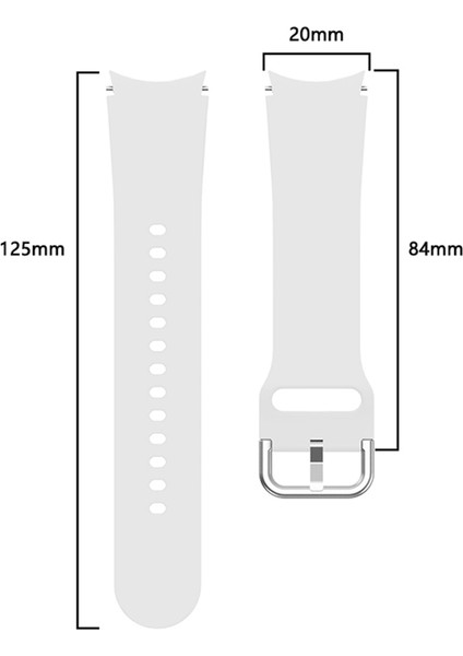 Samsung Galaxy Watch4 Classic Için Silikon Kayış 46MM Beyaz (Yurt Dışından) fırsatları