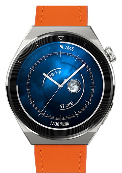 Samsung Galaxy Watch4 20MM Turuncu Için Düz Dokuma Watch Band (Yurt Dışından)