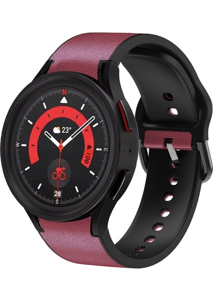Samsung Galaxy Watch 5 40MM Bordo Için Silikon Watch Band (Yurt Dışından)