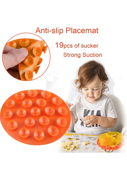 [bestgo] Bebek Çocuk Sihirli Vantuz Çift Taraflı Suckers Kaymaz Plaka Kase Çatal Bıçak Takımı Placemat (Yurt Dışından) modelleri