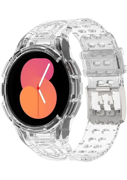 Samsung Galaxy Watch5 Için Tpu Bant 40MM Şeffaf Beyaz (Yurt Dışından)