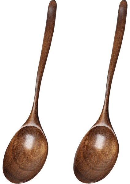 Vintage Çin Tarzı El Işi Ahşap Çorba Kaşığı 2'li Set, Akşam Yemeği, Salata Tatlıları, Atıştırmalıklar, Pilav, Çorba, Meyve (Yurt Dışından) fiyatları