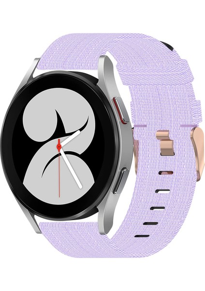 Samsung Galaxy Watch 4 40MM Açık Mor Için Naylon Dokuma Watch Band (Yurt Dışından)