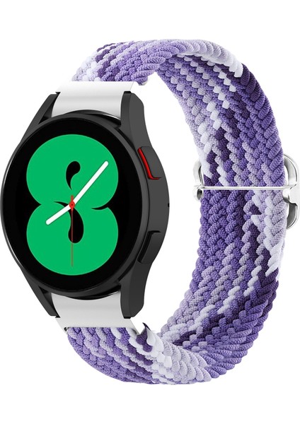 Samsung Galaxy Watch4 Için Dokuma Watch Band 40MM / 44MM Üzüm Moru (Yurt Dışından)