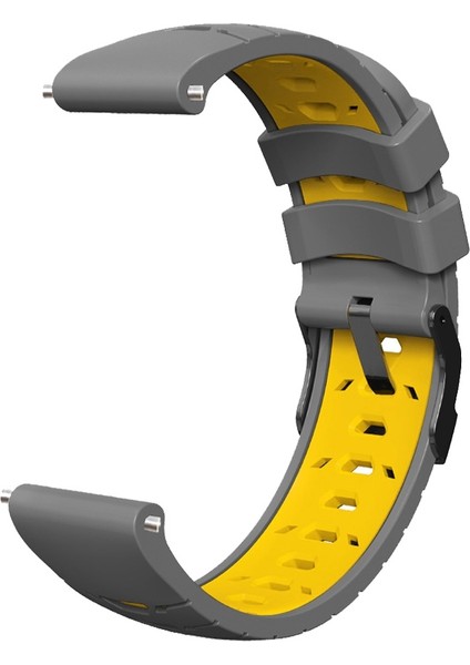 Samsung Galaxy Watch 46MM Gri Sarı Için Silikon Kayış (Yurt Dışından) fırsatları