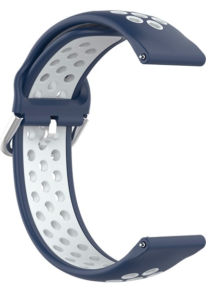 Samsung Galaxy Watch4 Için 44MM Silikon Kayış Gece Mavisi Beyaz (Yurt Dışından) modelleri