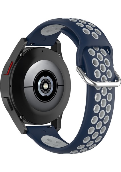 Samsung Galaxy Watch4 Için 44MM Silikon Kayış Gece Mavisi Beyaz (Yurt Dışından) fırsatları