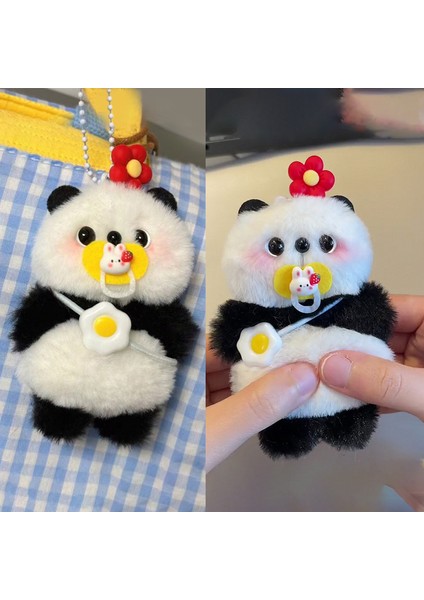 Gıcırdayan Sevimli Karikatür Peluş Panda Dıy El Işi Ev Yapımı Malzeme Çanta Yumuşak Doldurulmuş Oyuncak Küçük Kolye Çocuk Oyuncakları Ler (Yurt Dışından)