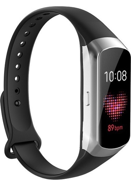 Samsung Galaxy Fit SM-R370 Silikon Kordonlu Saat Siyah (Yurt Dışından)
