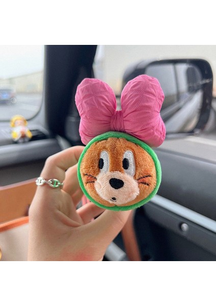 Tom ve Jerry Animasyon Çevresel Oyuncaklar Güzel Yay Jerry Caterpillar Peluş Bebek Anahtarlık Anime Figürleri Araba Kolye Dekorasyon (Yurt Dışından) fırsatları