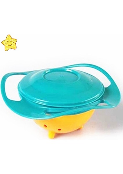 【eğlenceli Canlı】 Bebek Besleme Tabağı Sevimli Bebek Gyro Kase Evrensel 360 Döndürme Dökülmeye Dayanıklı Kase Gıda Sınıfı Pp Yemekleri Çocuk Bebek Sofra Takımı (Yurt Dışından) fırsatları