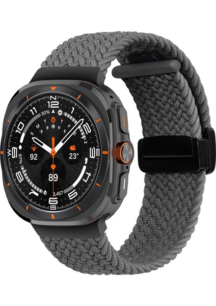 Samsung Galaxy Watch Ultra 47MM Örgülü Saat Kordonu Gri (Yurt Dışından)