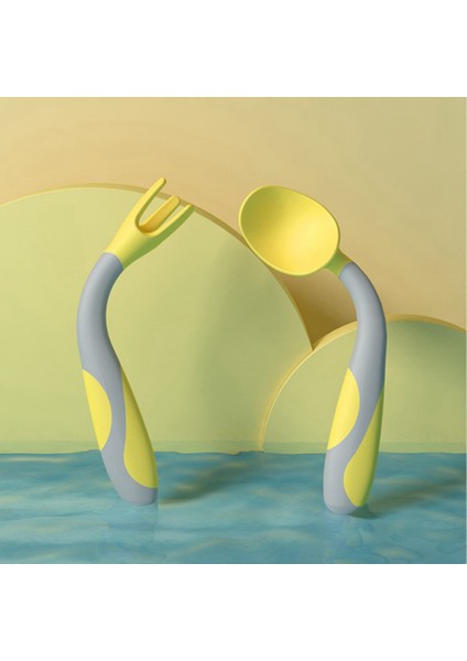 Mısuta Bebek Eğitim Çatalı, Kaşık Seti Bükülme Kolu Bebek Öğrenme Kaşık Yenidoğan Sofra Bebek Bakımı Çocuk Yemekleri 1 (Yurt Dışından) modelleri