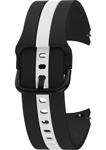 Samsung Galaxy Watch4 40/44MM Silikon Watch Band Siyah Beyaz (Yurt Dışından) modelleri