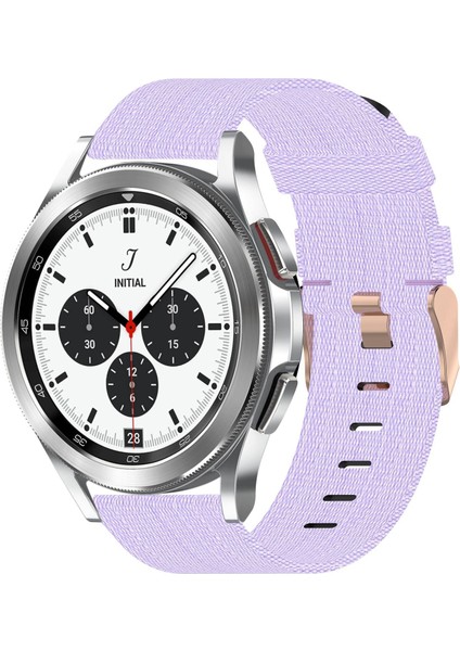 Samsung Galaxy Watch 4 Classic 42MM Açık Mor Için Naylon Dokuma Watch Band (Yurt Dışından)