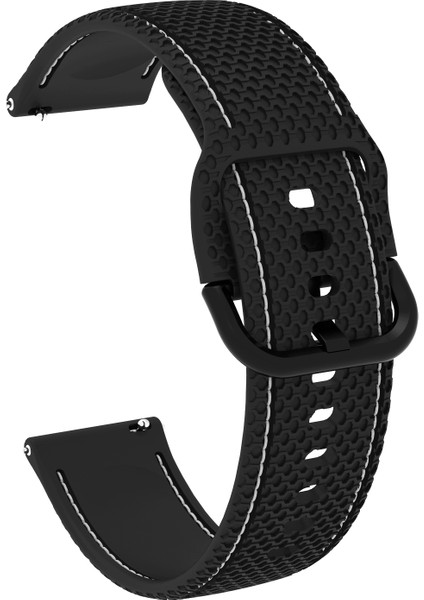 Samsung Galaxy Watch5 40MM/44MM / Watch5 Pro Siyah+Beyaz Çizgi Için Watch Band (Yurt Dışından) fiyatları