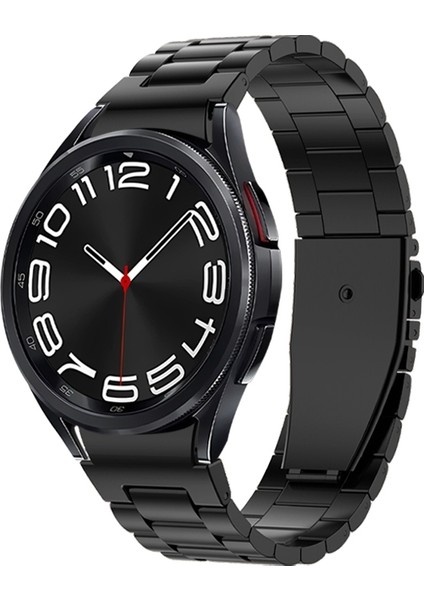 Samsung Galaxy Watch 6 Siyah Için Üç Suş Metal Watch Band (Yurt Dışından)