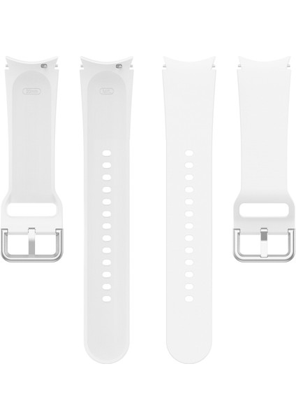 Samung Galaxy Watch4 40MM / 44MM Beyaz Için Silikon Kordonlu Saat (Yurt Dışından) fiyatları