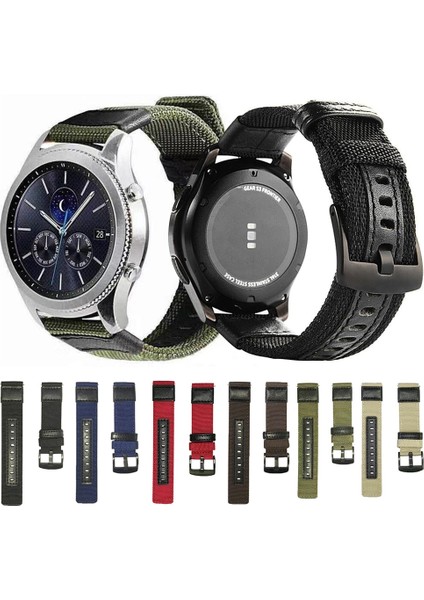 Samsung Galaxy Watch4 44MM Kırmızı Için Aşınmaya Dayanıklı Kanvas Askı (Yurt Dışından) modelleri