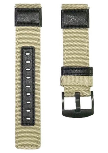 Samsung Galaxy Watch4 44MM Haki Için Aşınmaya Dayanıklı Kanvas Askı (Yurt Dışından)