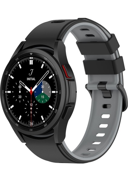 Samsung Galaxy Watch5 Pro Için Watch Band 45MM/5 44MM/5 40MM Siyah Gri (Yurt Dışından)