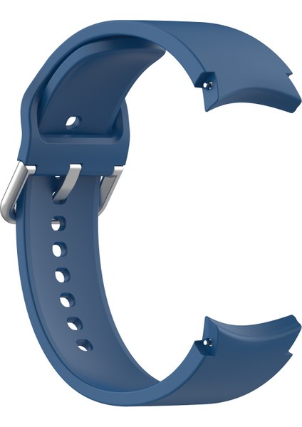 Samung Galaxy Watch4 40MM / 44MM Koyu Mavi Için Silikon Kordonlu Saat (Yurt Dışından)