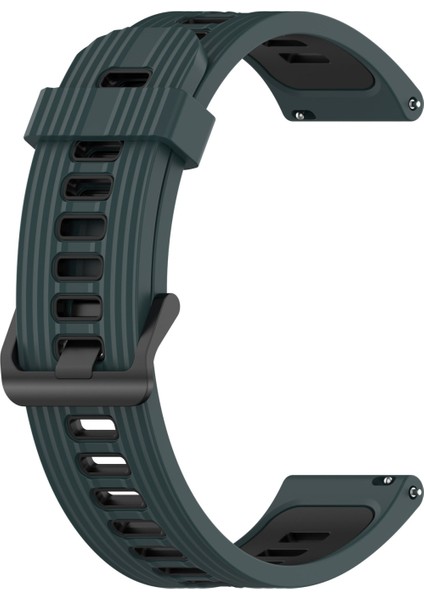 Samsung Galaxy Watch 4 Classic Için Silikon Watch Band 42MM Zeytin Yeşili + Siyah (Yurt Dışından) fiyatları