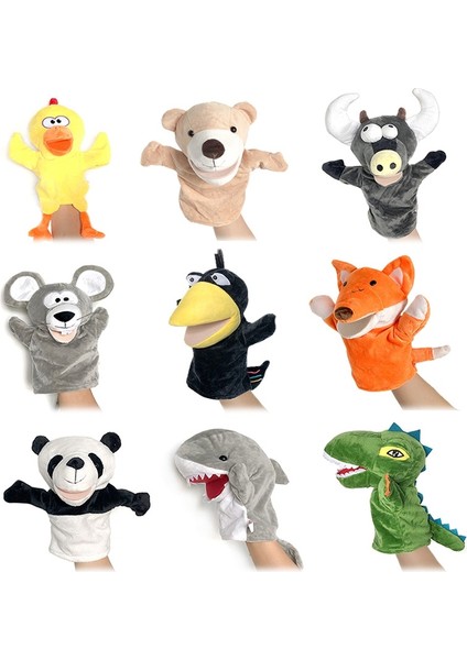 Hayvan El Parmak Kuklası Peluş Bebek Eğitici Bebek Oyuncakları Tilki Ayı Köpekbalığı Yumuşak Doldurulmuş Oyuncaklar Anime Bebek Oyunu Kız Için (Yurt Dışından) modelleri