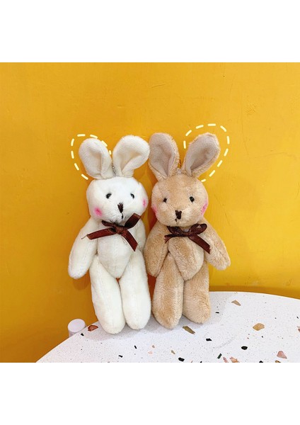 Nyt 11 cm Mini Sevimli Tavşan Dolması Peluş Oyuncaklar Utangaç Tavşanlar Kolye Bebek Ler Doğum Günü Düğün Parti Dekor (Yurt Dışından) fırsatları