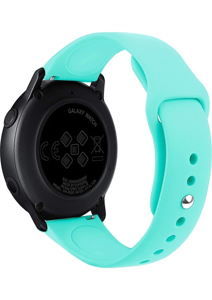 Samsung Galaxy Watch Active2 Bluetooth Sürümü 40MM Akıllı Saat Düz Renk Silikon Saat Bandı Nane Yeşili (Yurt Dışından)