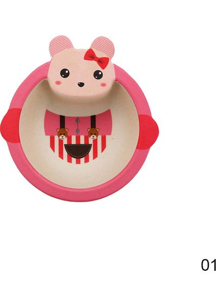 Yaz Çiçek Bebek Bambu Elyaf Besleme Yemek Tabağı Kase Sevimli Karikatür Hayvanlar Çocuk Yemekleri Sofra Bebek Taşınabilir Plaka (Yurt Dışından) fiyatları