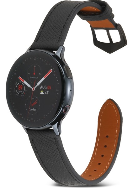Samsung Galaxy Watch4 20MM Siyah Için Hakiki Deri Watch Band (Yurt Dışından) modelleri