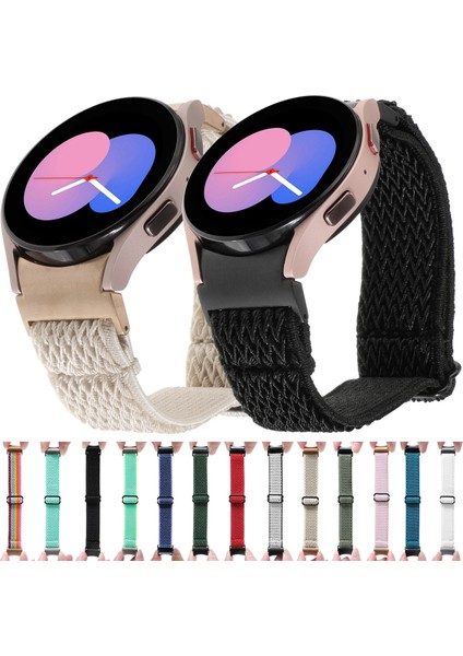 Samsung Galaxy Watch Için Naylon Saat Bandı6/6 Klasik/5/5 Pro Beyaz (Yurt Dışından) fırsatları