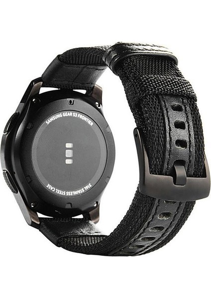 Samsung Galaxy Watch4 40MM Kahverengi Için Aşınmaya Dayanıklı Kanvas Askı (Yurt Dışından)